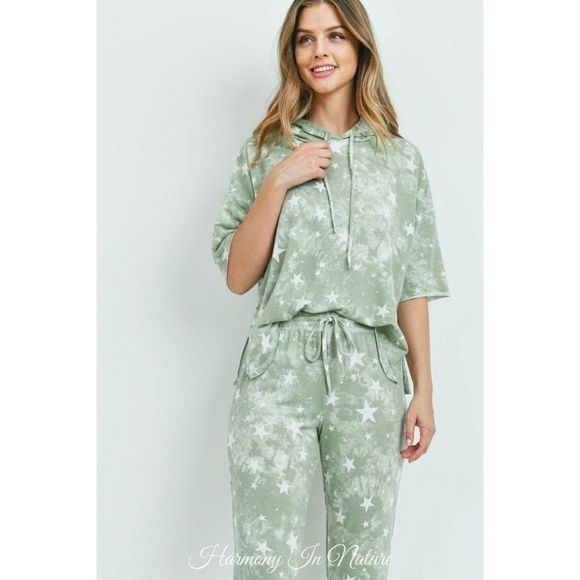 LAST Sage Tie Dye Jogger Set - Picture 6 of 7